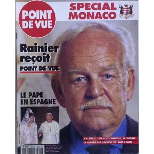 Point De Vue N 2343 Du 29/06/1993 - Special Monaco - Rainier. Albert... Le Pape En Espagne.