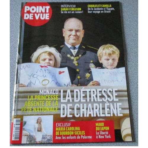 Point De Vue N3823 Du 24 Au 30/11/2021-Monaco La Princesse Absente De La Fte Nationale -Interview Sarah Ferguson - Voyage Charles Et Camilla - Maria Carolina De Bourbon-Siciles - Mako Du Japon