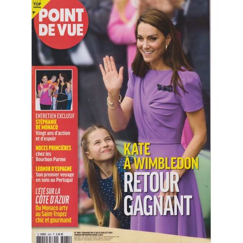Point De Vue N3961 : Kate  Wimbledon Retour Gagnant