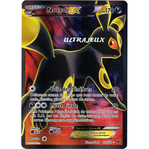 Pokémon 119/124 XY Impact des Destins Noctali Ex Full Art Rakuten