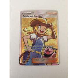 Pokemon Breeder Trainer 73/73 Shining Legends Full Art Ultra Rare carte ...