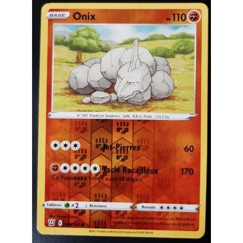 Pokemon Onix 068 / 163 Styles De Combat Eb5 Reverse