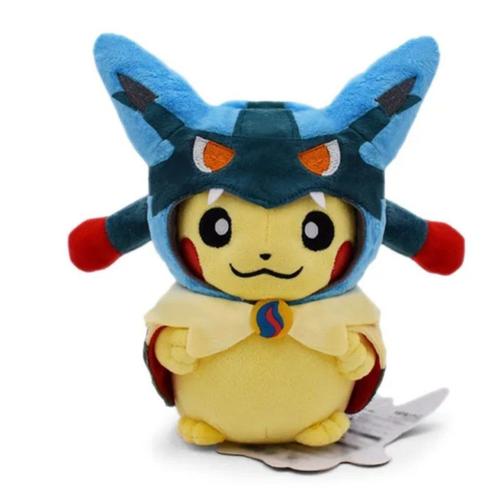 Pokemon Pikachu Mega Lucario Cosplay Figurine En Peluche Peluche Peluche 20 Cm Goodnice