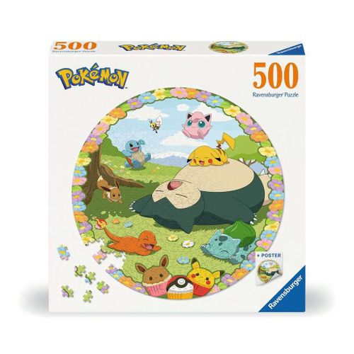 Pokmon - Puzzle Rond Flowery Pokmon (500 Pices)
