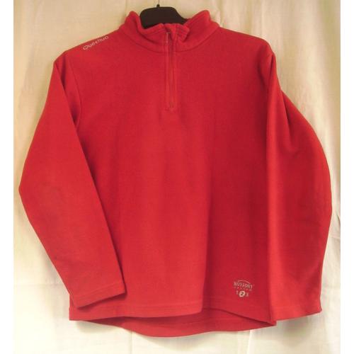 Polaire/Sweat Quechua Rouge - 10 Ans