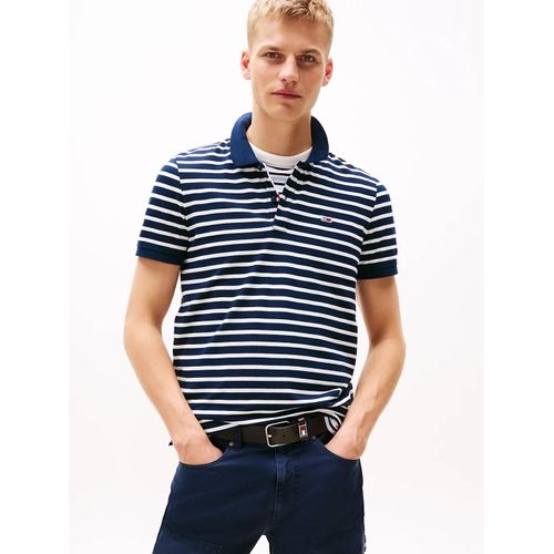 Polo Ajust  Drapeau Tjm Slim Placket Polo Ext/Dark Night Navy / Ecru - Xl