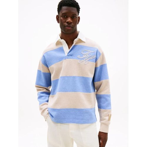 Polo De Rugby Dcontract  Rayures T1 Interlock Panel Rugby Shirt/Sandalwood Hthr/Cloudy Blue Hthr - M