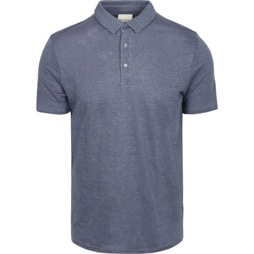 Polo Knowledge Regular Linen Indigo Bleu Taille Xl