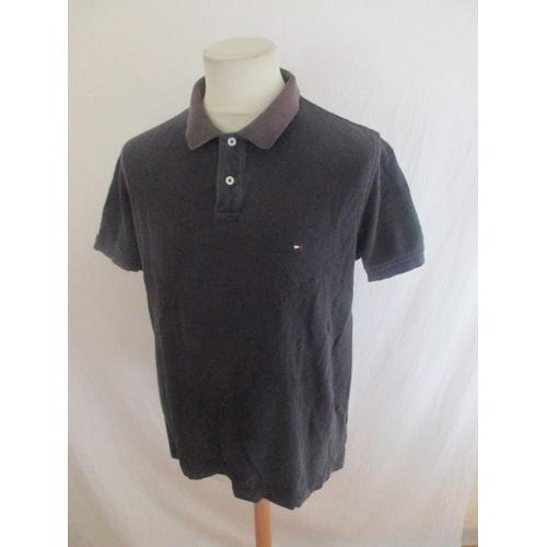 Polo Tommy Hilfiger Noir Taille Xl  - 65%