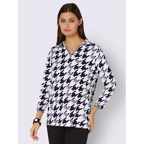 Polo Viscose - Creation L - Noir-cru Imprim