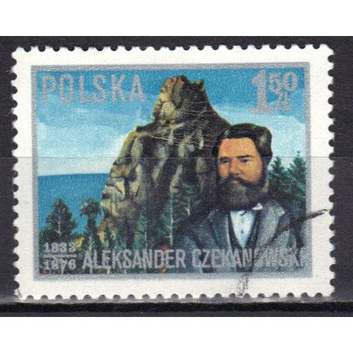Pologne 1976 : 100 Anniversaire De La Mort D'alexander Czekanorvski (1833-1876), Gologue Et Gographe Du 19 Sicle - Timbre Oblitr