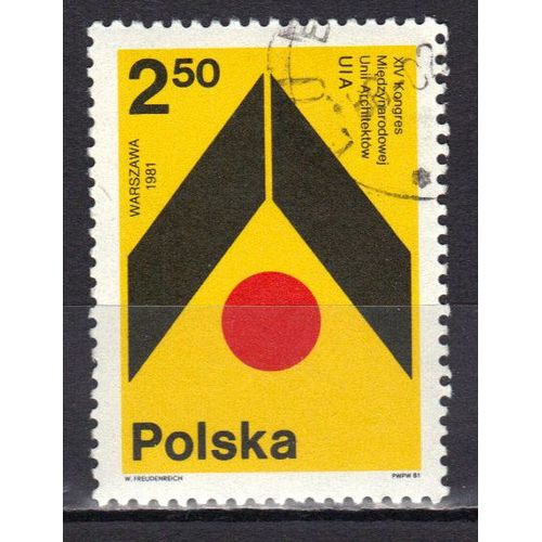 Pologne 1981 : 14 Congrs International De L'union Des Architectes  Varsovie - Timbre Oblitr