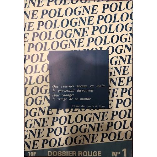 Pologne - Dossier Rouge N1 - 1980