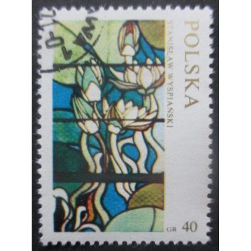 Pologne N1950 Vitrail Oblitr