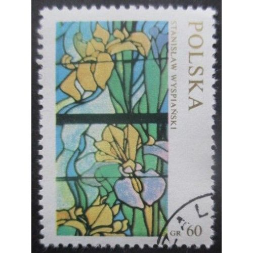 Pologne N1951 Vitrail Oblitr