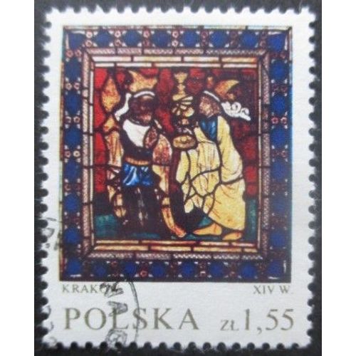 Pologne N1953 Vitrail Oblitr