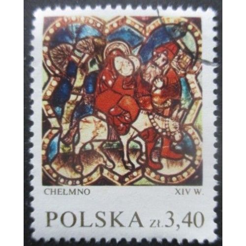 Pologne N1954 Vitrail Oblitr