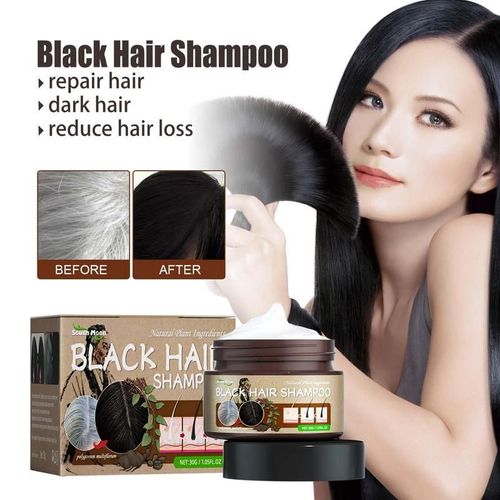 Polygonum-Shampooing Anti-Blanc  Noir, Multi-Thorum, Longue Dure, Nourrissant, Rparateur, Couverture De Cheveux Gris, Soin Capillaire, 30g