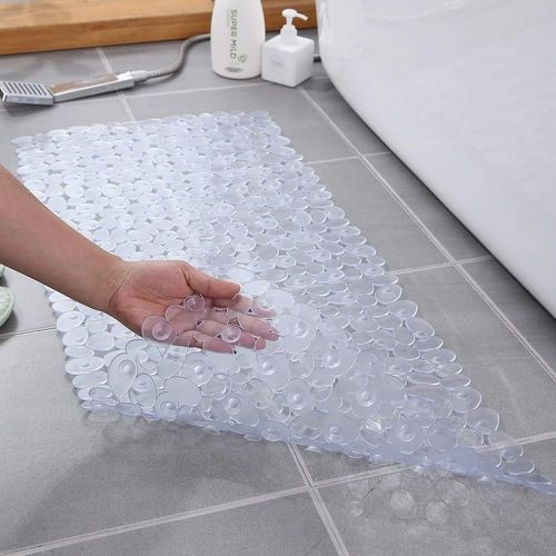 Polymres De Baignoire  Galets Antidrapants Lavables En Machine,Cuillre  Soupe,En Pvc,Avec Trous De Vidange,Standard D'aspiration,nergie Des Pieds Profonds,Douche - Type Transparent-70x36cm