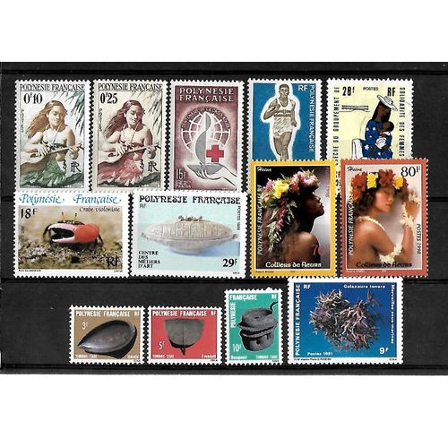 Polynsie Franaise-Lot De 13 Timbres Neufs** -Gomme Intacte- 1 Er Choix