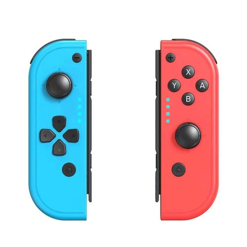Pomercons-Manette De Jeu Sans Fil Bluetooth, Joystick, Joypad, Dragonne, Poigne De Charge, Nintendo Switch, Oled, Lite-Blue Red 1