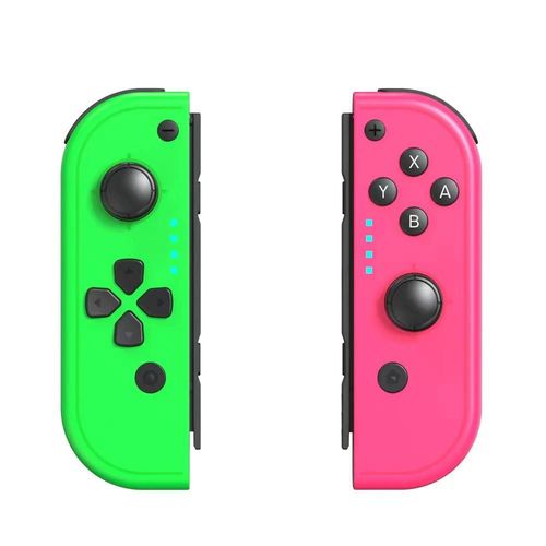 Pomercons-Manette De Jeu Sans Fil Bluetooth, Joystick, Joypad, Dragonne, Poigne De Charge, Nintendo Switch, Oled, Lite-Green Pink 1