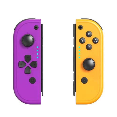 Pomercons-Manette De Jeu Sans Fil Bluetooth, Joystick, Joypad, Dragonne, Poigne De Charge, Nintendo Switch, Oled, Lite-Purple Yellow 1
