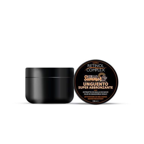 Pommade Super Bronzante  L'extrait De Coque De Noix Et  L'huile D'amande Douce Hydratation Profonde Et Bronzage Rapide Hello Summer Ultra Retinol Complex