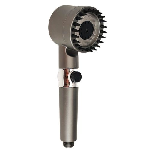 Pommeau De Douche Pressuris Pour Massage Spa,3 Modes,Filtre Haute Pression,Douche  Pluie,Buse De Pulvrisation D'arrt  Une Touche,Accessoires De Salle De Bains - Type Gun Grey