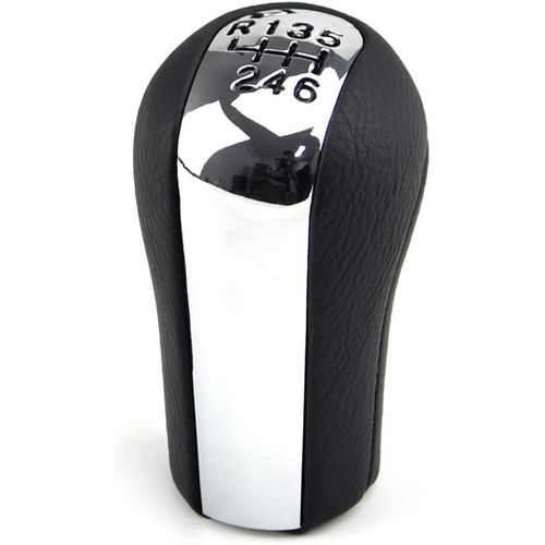 Pommeau De Levier De Vitesse Mt En Cuir Pu 6 Vitesses Compatible Avec To-Yota Co-Rolla Ver-So Rav4 Ya-Ris Ay-Go-Mirror