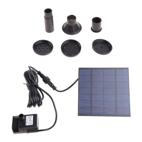 Pompe  Eau Solaire De Forme Carre Fontaine Submersible Kits Pour Piscine Extrieure Aquarium Jardin Bain Poisson Pour Rservoir Petit tang