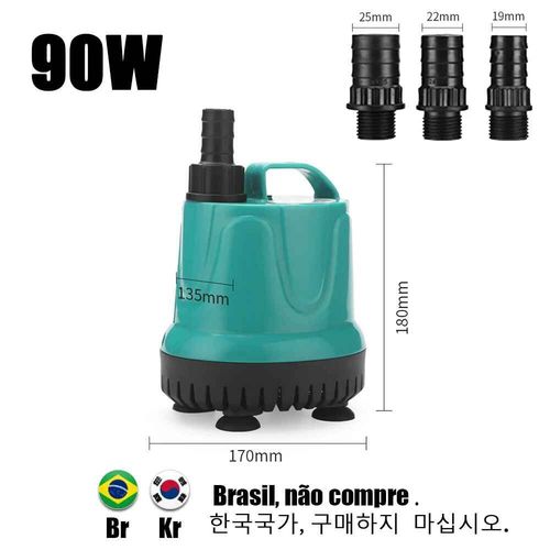 Pompe  Eau Submersible  Aspiration Infrieure Pour Aquarium 220v-240v,Utilise Pour Le Cycle De L'eau Et Le Pompage Du Rservoir  Poissons. - Type 90w 4000lh-Eu Plug