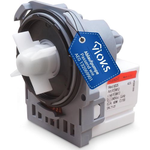 Pompe De Vidange, Pompe Pour Eaux Uses Pour Machine  Laver Similaire  Aeg 132069901/8[MAC1899]