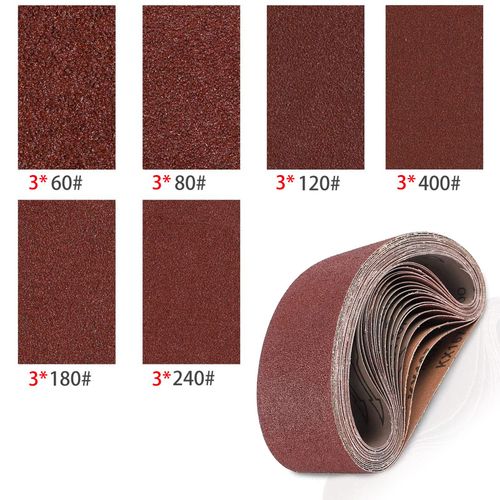 Ponceuse De Table lectrique  Bande,Vitesse Variable,Aspirateur 2 En 1,Adaptateur De Calcul,Travail,Ponceuse - 18pcs Sanding Belts