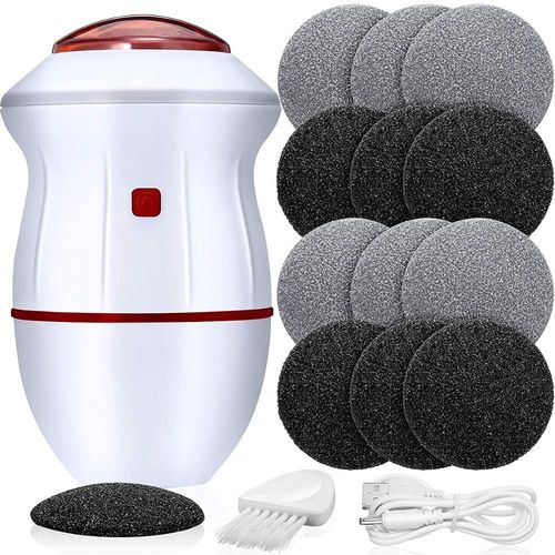 Ponceuse lectrique Portable  Absorption Sous Vide,Lime lectronique Pour Les Pieds,Outils De Pdicure,limination Des Callosits,Ponceuse De Soins Des Pieds,12 Pices - Type 2 Style
