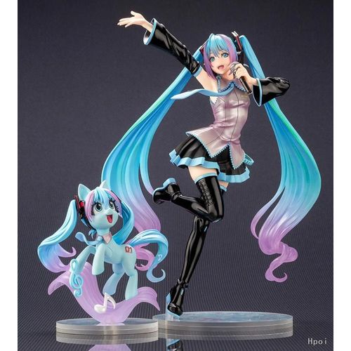 Pop39900-Miku--Mon Petit Poney Bishoujo Statue Sunset Shimmer Applejack Twilight Sparkle Pinkie Pie Anime Pvc Action Figure Toy Collection Doll