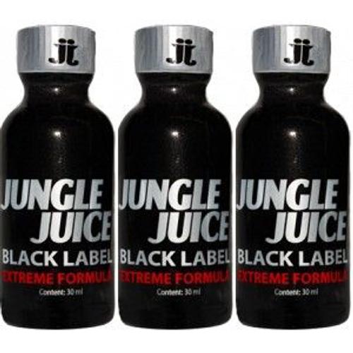 Poppers Propyle Jungle Juice Black Label X3 Jungle Juice