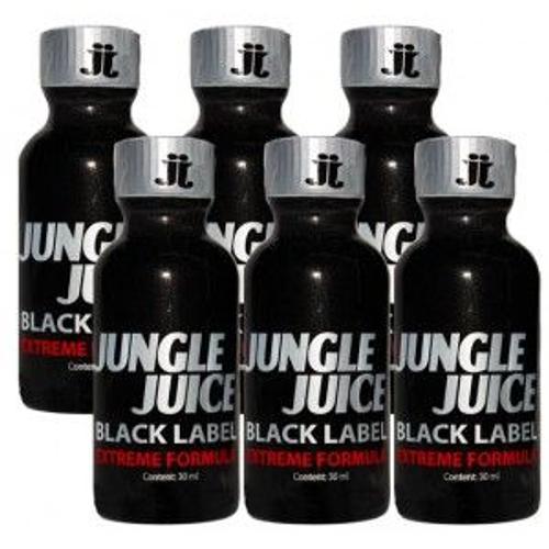 Poppers Pas Cher / Packs Jungle Juice Black Label 30ml X6 Jungle Juice
