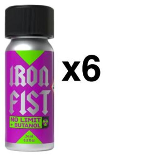 Poppers Iron Fist No Limit Butanol 24 Ml Lot 6 Flacons