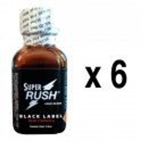 Poppers Super Rush Black Label 24 Ml X 6