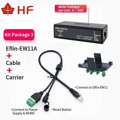 Port Srie 5v Rs485 Vers Wifi Serveur De Priphrique Support De Elfin-Ew11a Technique Tcp/Ip Telnet Modbus Tcp Protocole Transfert De Donnes Via Wifi - Type Full Set