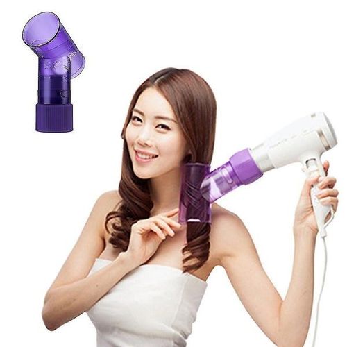 Portable Hair Dryer Diffuser With Magic Wind Spin Curl Roller Maker