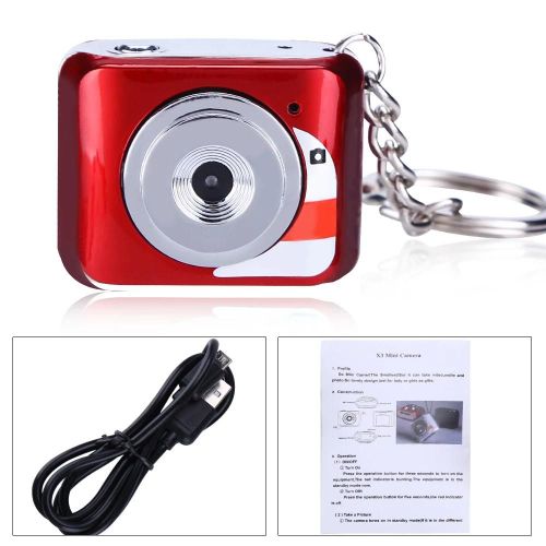 Portable multifonction Mini HD Appareil photo numrique Enregistreur vido Camscope  dtection de mouvement (rouge)