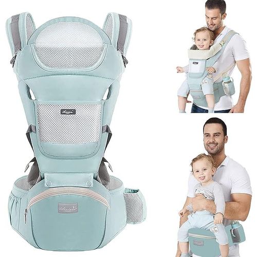 Porte Bébé Randonnée avec Siège à Hanche, PorteBébé Multifonction 6 en 1 et Ergonomique