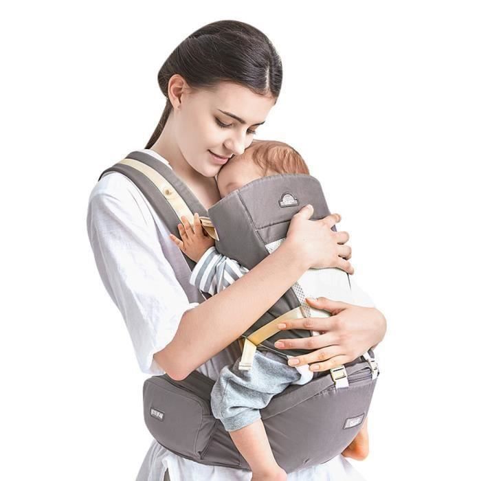 Porte Bebe Ventral Et Dorsal Randonnee 4 En 1 Sac A Dos Respirant Pour Vacances Sportives Convient Aux Bebes De 0 36 Mois Grey Rakuten