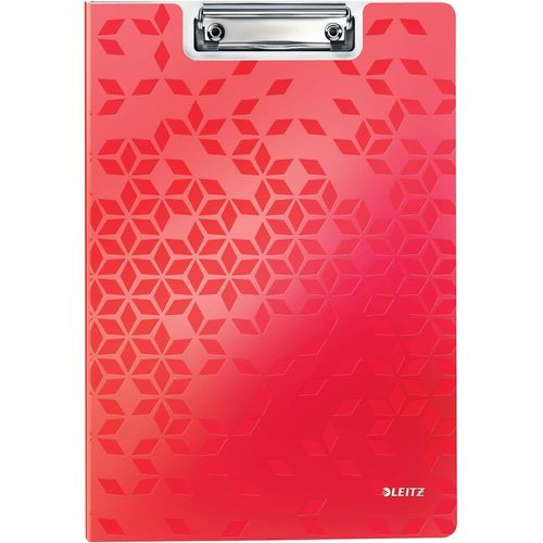 Porte-Bloc A4 Avec Rabat, Capacit 75 Feuilles A4, Porte-Documents Fabriqu En Polyfoam Lger, Coloris Rouge
