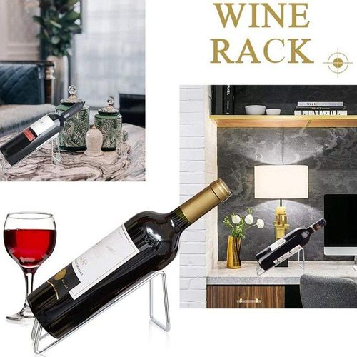 Portebouteille de vin simple en métal présentoir de Table en fer