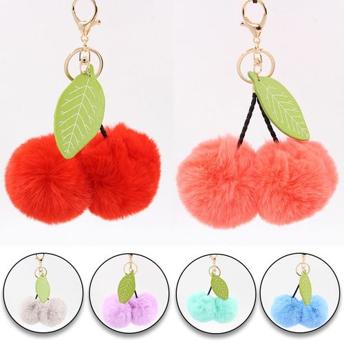 Porte-Cls  La Mode En Fausse Fourrure De Lapin Pour Femmes, Joli Sac  Dos, Pendentif De Voiture, Cadeau D'anniversaire Ou De Nol