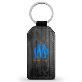 Porte-Cles Clefs Keychain Simili Cuir OM Olympique de Marseille Logo