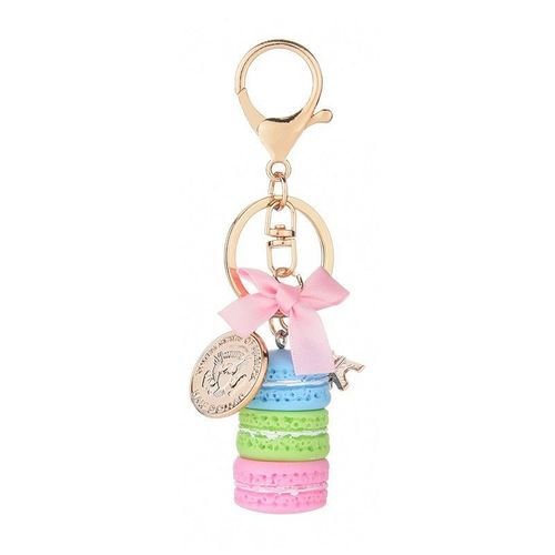 Porte-Cls En Alliage, Joli Porte-Cls En Forme De Macarons, Diffrentes Couleurs, Avec Une Tour Eiffel
